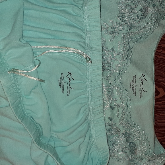 KIM ROGERS 2 PIECE SLEEPWEAR SET. POWDER BLUE SIZE L - Picture 7 of 7